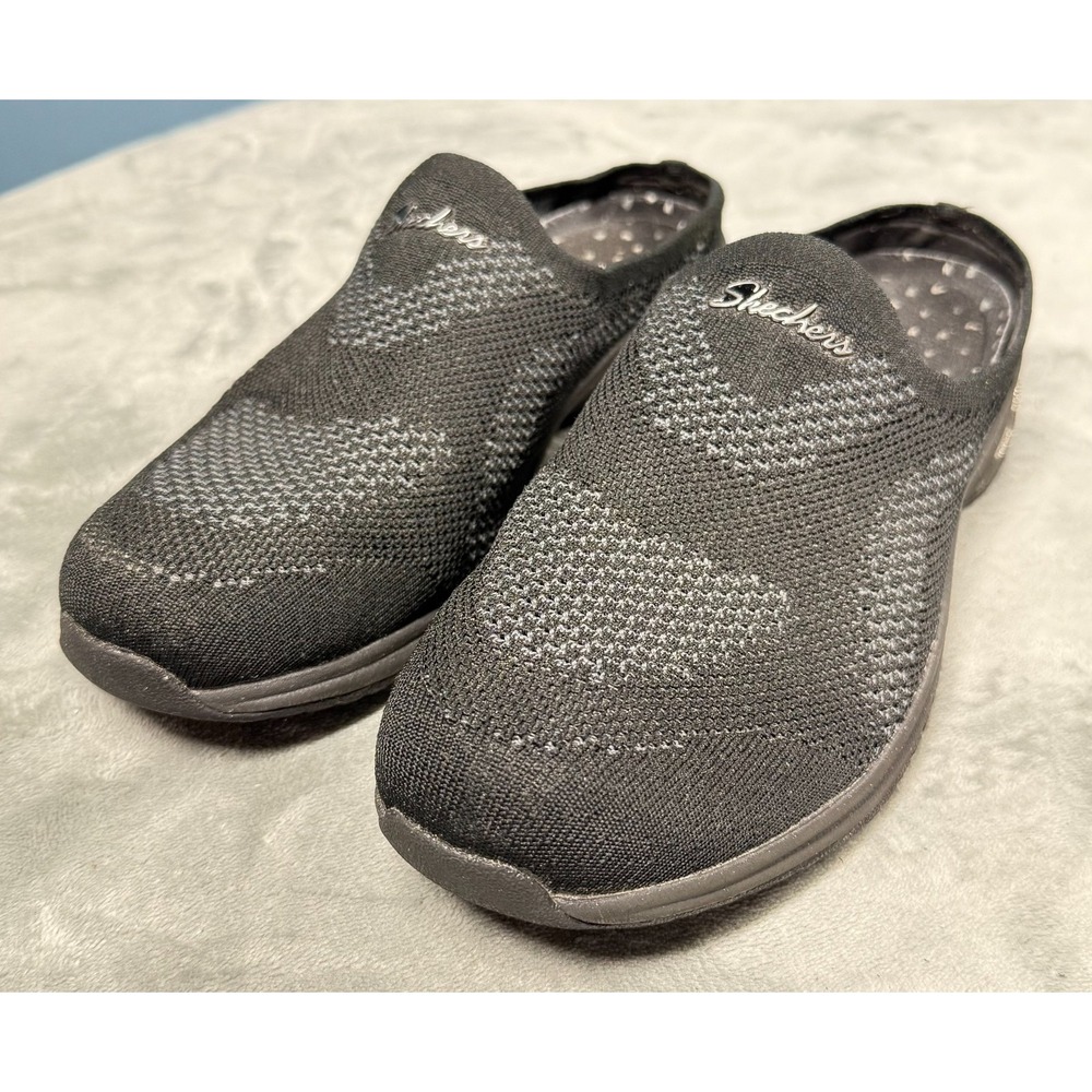 Skechers Go Walk Womens 9 Black Slip On Sneakers Knit Memory Foam